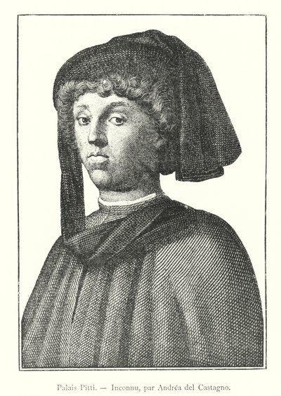 Palazzo Pitti, sconosciuto, di Andrea del Castagno (incisione) da Italian School