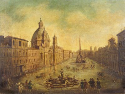 Piazza Navona allagata da Italian School