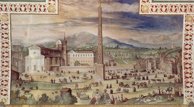 Piazza del Popolo, Roma da Italian School