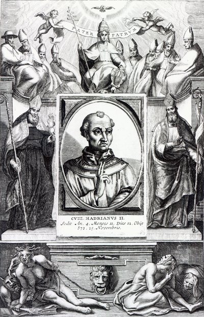 Papa Adriano II da Italian School