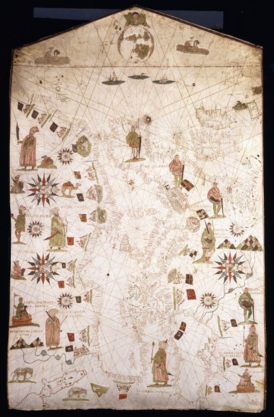 Carta portolana del Mediterraneo e dell