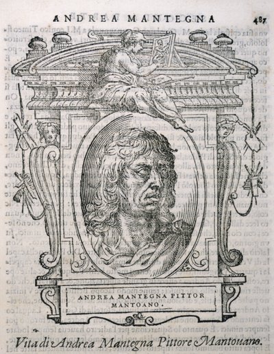 Ritratto di Andrea Mantegna (c.1430-1506) da Le vite de
