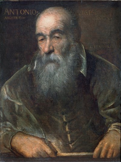 Ritratto di Antonio da Ponte (1512-97) (costruì il Ponte di Rialto) da Italian School