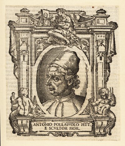 Ritratto di Antonio del Pollaiuolo, pittore, scultore, incisore e orafo italiano del Rinascimento di Firenze, circa 1429-1498 da Italian School