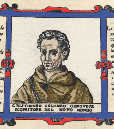 Ritratto di Cristoforo Colombo (1451-1506), dettaglio dell