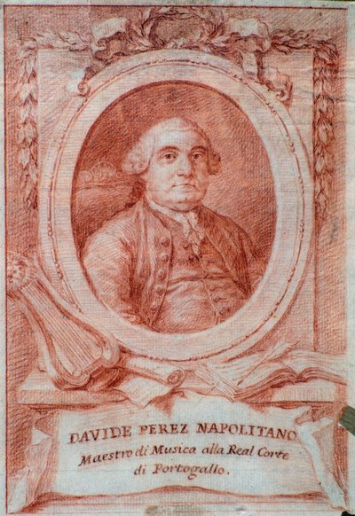 Ritratto del compositore italiano Davide Perez (1710-1778) da Italian School