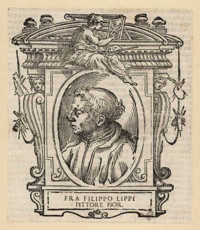 Ritratto di Filippo Lippi, pittore italiano di Firenze del Quattrocento (XV secolo), circa 1406-1469 da Italian School