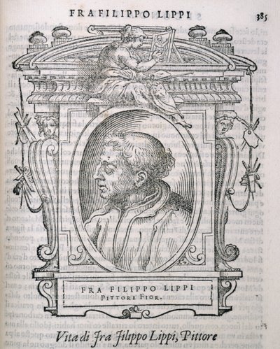 Ritratto di Fra Filippo Lippi (c.1406-69) da Le vite de