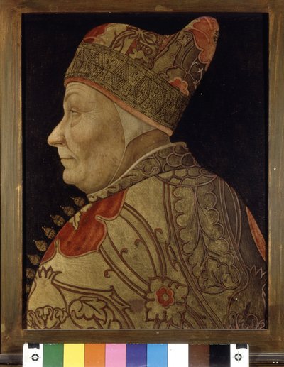 Ritratto di Francesco Foscari (1373-1457), Doge di Venezia. Pittura su legno. sd. Museo Correr di Venezia da Italian School