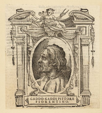 Ritratto di Gaddo Gaddi, pittore e mosaicista italiano di Firenze in stile gotico, circa 1239-circa 1312 da Italian School