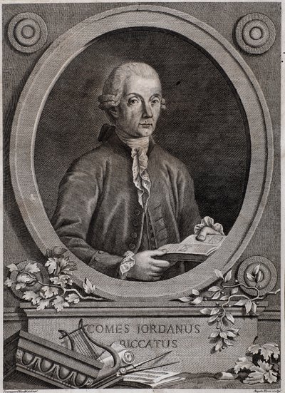Ritratto del fisico, matematico e teorico musicale Giordano (Jordan) Riccati (1709-1790) da Italian School
