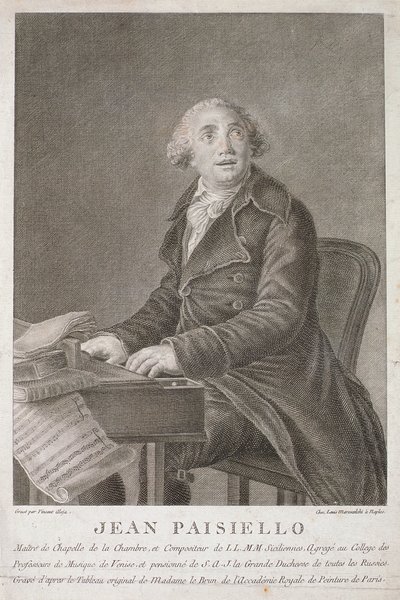 Ritratto di Giovanni Paisiello inciso da Vincent Aloja da Italian School