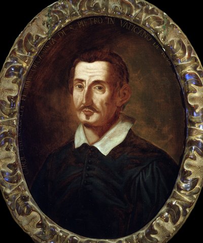 Ritratto di Girolamo Frescobaldi, compositore italiano da Italian School