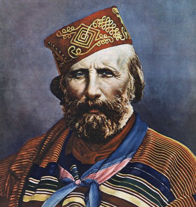 Ritratto di Giuseppe Garibaldi (1807-1882), politico italiano da Italian School