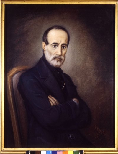 Ritratto di Giuseppe Mazzini (1805 o 1808 - 1872). Dipinto del XIX secolo. Museo del Risorgimento. Milano da Italian School