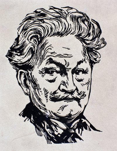 Ritratto di Leos Janacek, illustrazione dalla sua autobiografia 