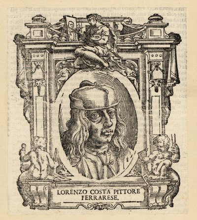 Ritratto di Lorenzo Costa, pittore italiano di Ferrara del Rinascimento da Italian School