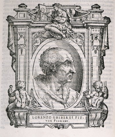 Ritratto di Lorenzo Ghiberti (1378-1455) da Le vite de