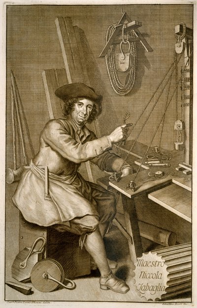 Ritratto del Maestro Niccola Zabaglia da Italian School