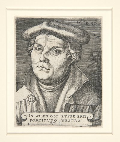 Ritratto di Martin Lutero da Italian School