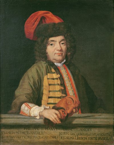 Ritratto di Philippe Emmanuel de Coulanges vestito per il carnevale, 1690 da Italian School