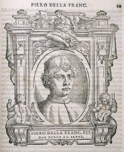 Ritratto di Piero della Francesca (1415-92) da Le vite de