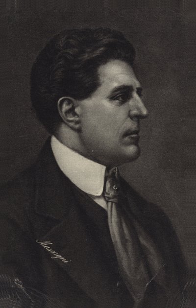 Ritratto di Pietro Mascagni da Italian School