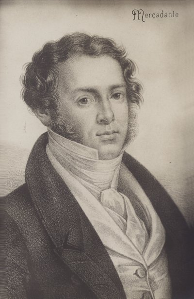 Ritratto di Saverio Mercadante da Italian School