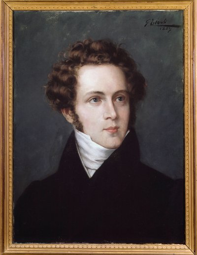 Ritratto di Vincenzo Bellini, compositore italiano da Italian School