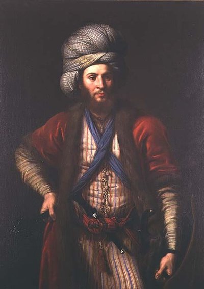 Ritratto di un guerriero ungherese, Scuola Fiorentina, c.1650 da Italian School