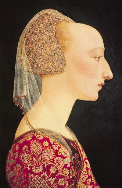 Ritratto di una signora in rosso da Italian School