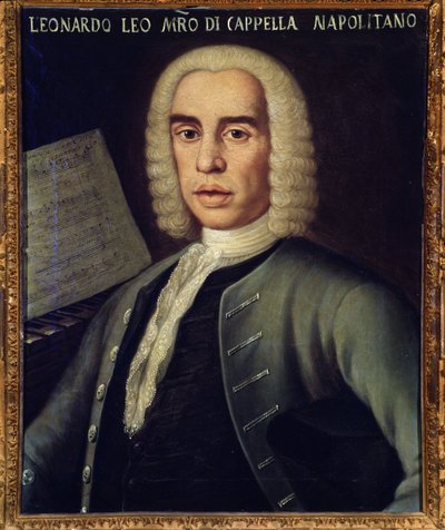 Ritratto di Leo Leonardo, compositore italiano da Italian School