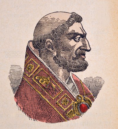 Ritratto di Papa Bonifacio V (619-625) da Italian School