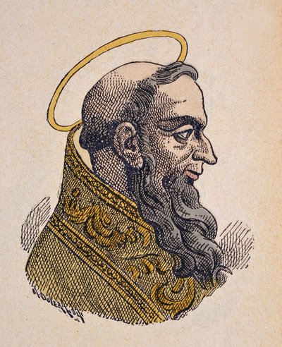 Ritratto di Papa Celestino I (422-432) da Italian School