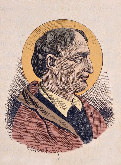 Ritratto di Papa Cornelio (251-253) da Italian School