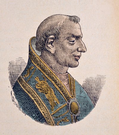 Ritratto di Papa Dono (Dono o Domno) (676-678) da Italian School