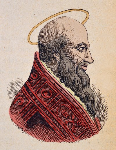 Ritratto di Papa Eleuterio (ca. 175-189) da Italian School
