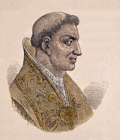 Ritratto di Papa Stefano II (752-757) da Italian School