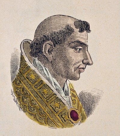 Ritratto di Papa Stefano VII (927-931) da Italian School