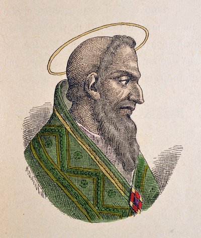 Ritratto di Papa Eugenio I (654-657) da Italian School