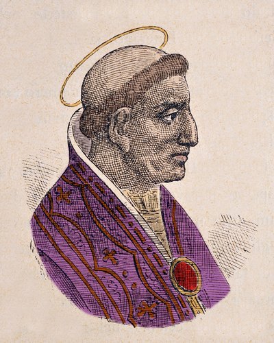 Ritratto di Papa Gregorio III (731-741) da Italian School