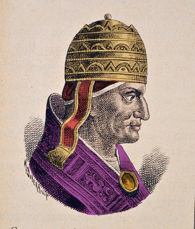 Ritratto di Papa Gregorio IX (1227-1241) da Italian School