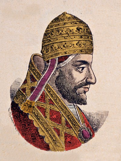 Ritratto di Papa Gregorio V (996-999) da Italian School