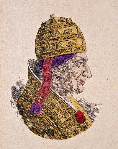 Ritratto di Papa Gregorio X (Gregorio, Gregorius o Gregory) (1271-1276) da Italian School