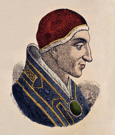 Ritratto di Papa Giovanni XV (985-996) da Italian School