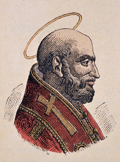 Ritratto di Papa Giulio I (337-352) da Italian School