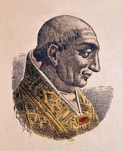 Ritratto di Papa Lando (Lando, Landone o Landus) (913-914) da Italian School