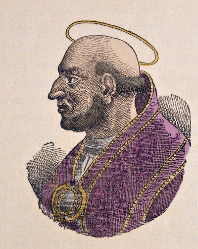 Ritratto di Papa Martino I (649-655) da Italian School