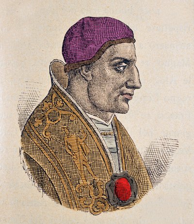 Ritratto di Papa Paolo I (757-767) da Italian School
