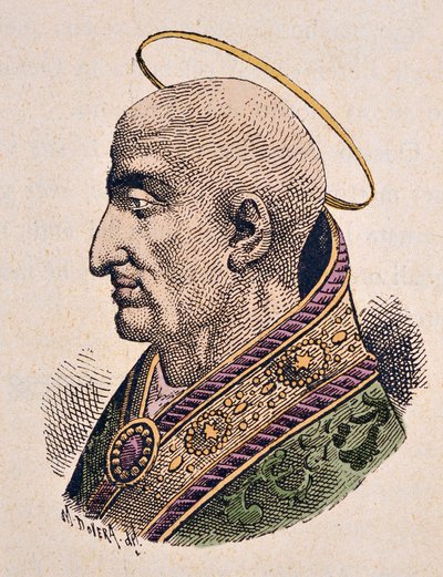 Ritratto di Papa Pio I (ca. 144-155) da Italian School